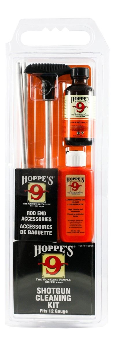 Hoppe's No. 9 Cleaning Kit with Aluminum Rod, 12-Gauge Shotgun, Clamshell view 2