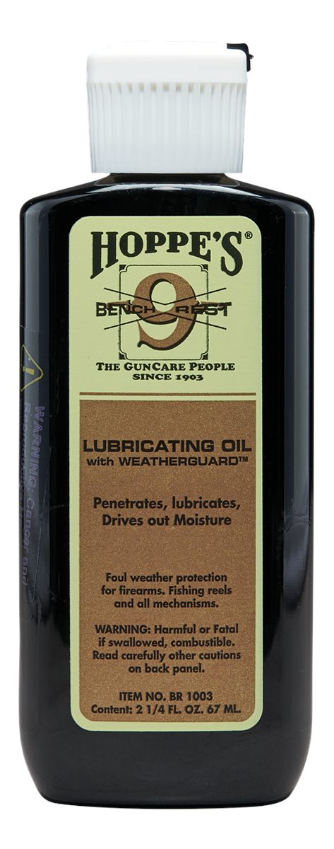 Hoppe's No. 9 Bench Rest Lubricating Oil with Weatherguard, 2-1/4 oz. Bottl