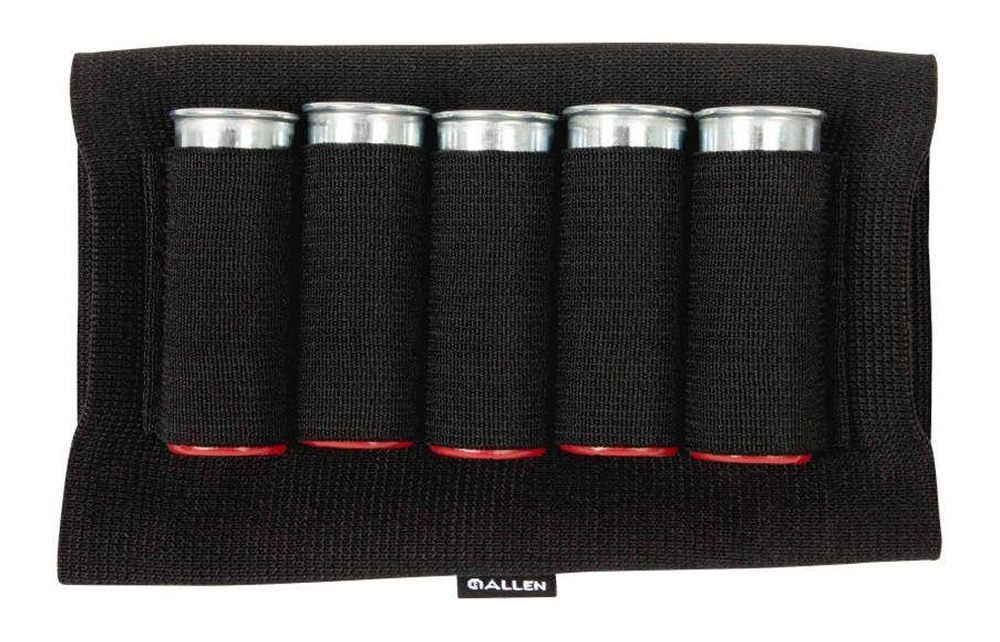 Allen 205 Shotgun Shell Holder Black Elastic 5rd Buttstock Mount view 4