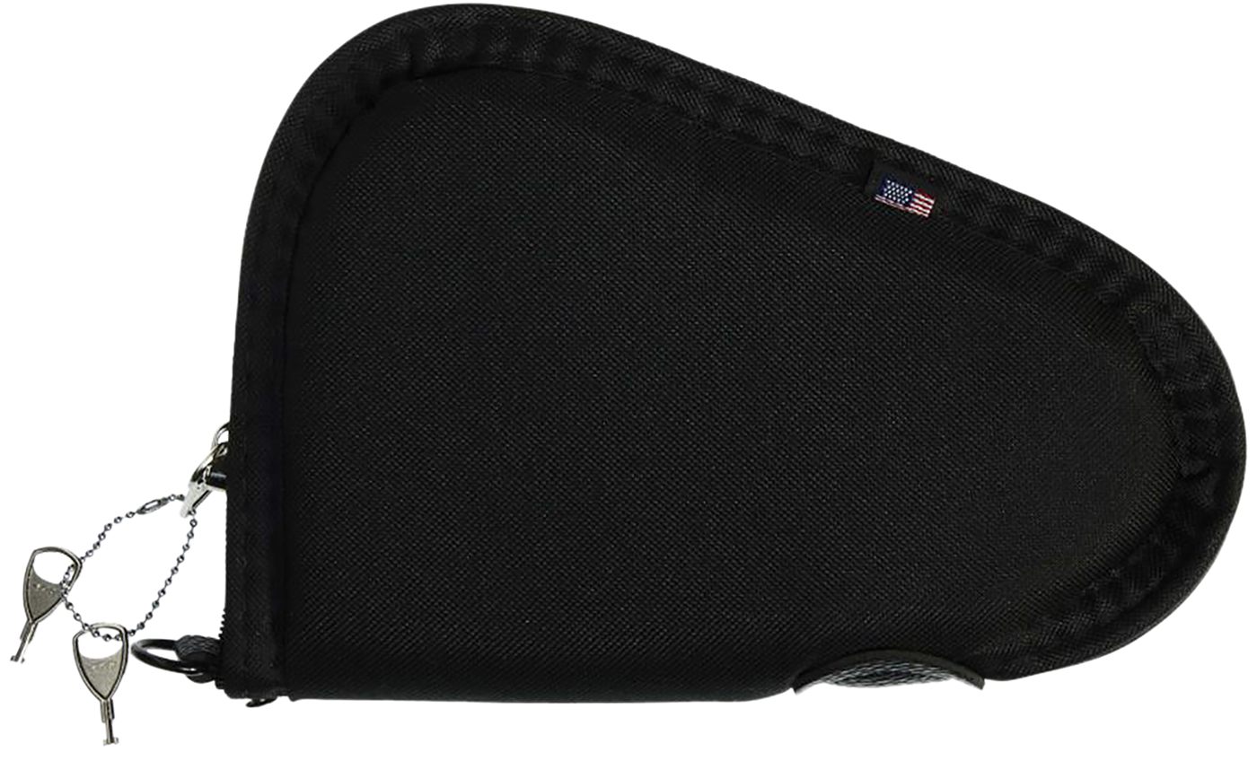Allen 748 Locking Handgun Case Black Endura, YKK Zippers Foam Padding Inclu
