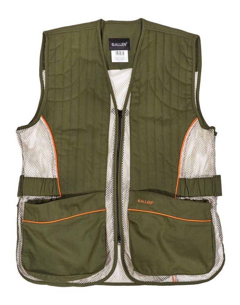 Allen Ace Shooting Range Vest with Moveable Shoulder Pad R or L Green XL/2X view 4