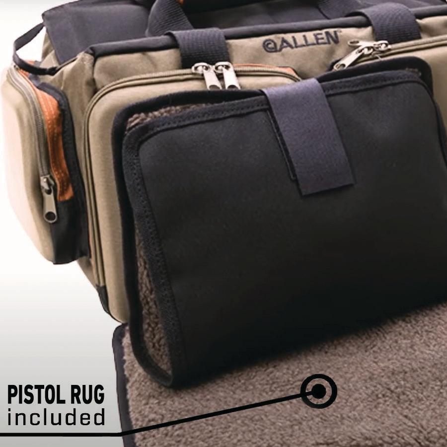 Allen 8305 Eliminator Rangemaster Tan Bag w/Pistol Rug, Multiple Exterior P view 3