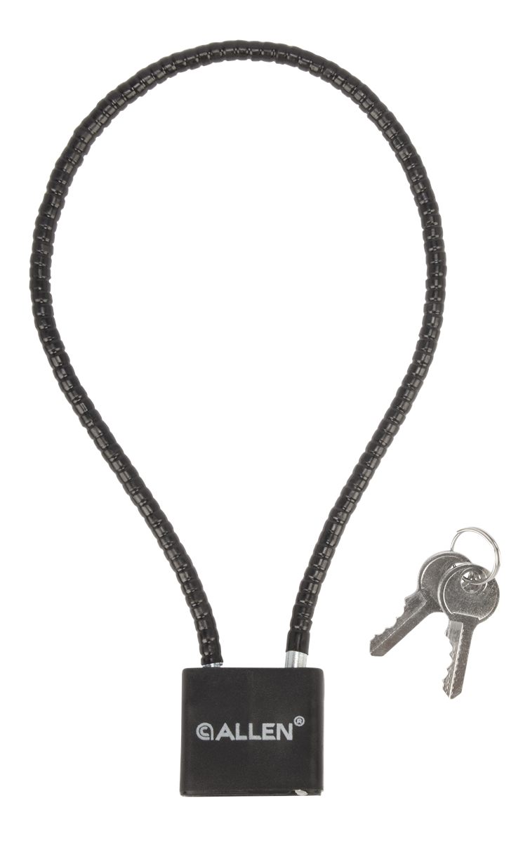 Allen 15414 Cable Gun Lock Open With Key Black Stainless Steel Firearm Fit