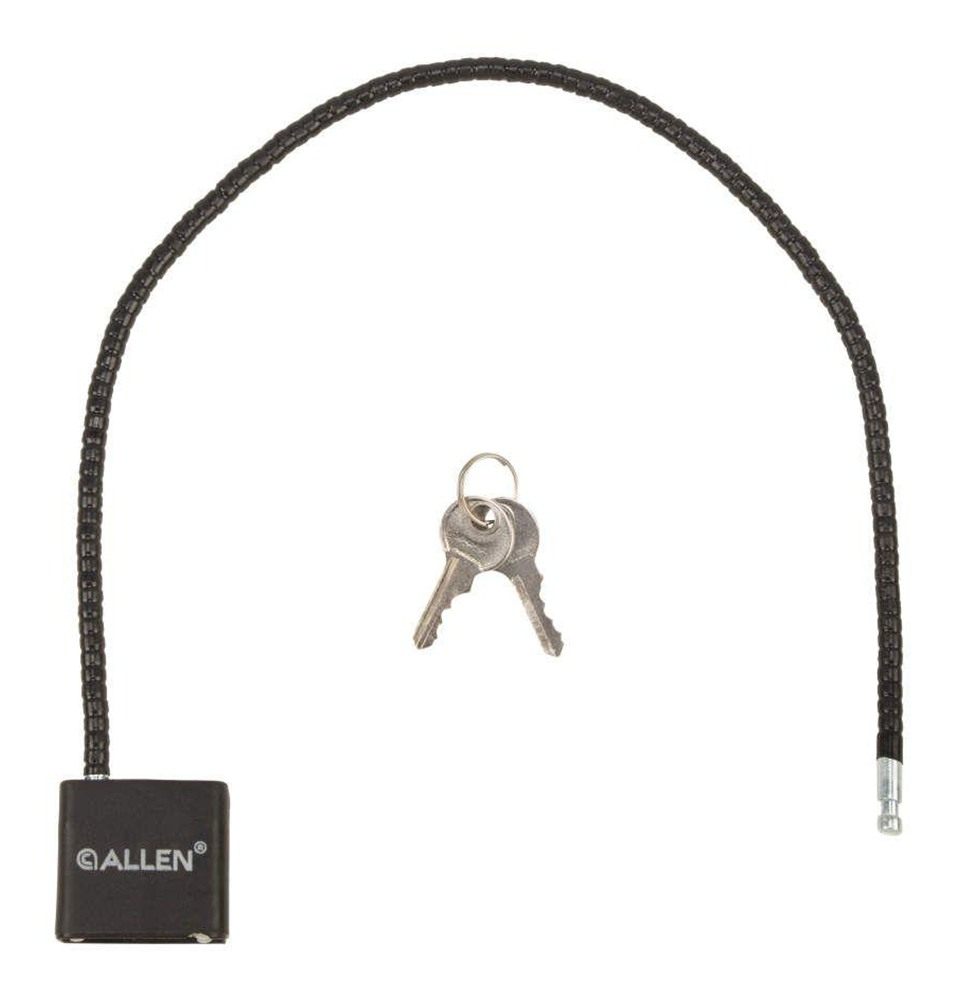 Allen 15414 Cable Gun Lock Open With Key Black Stainless Steel Firearm Fit view 5