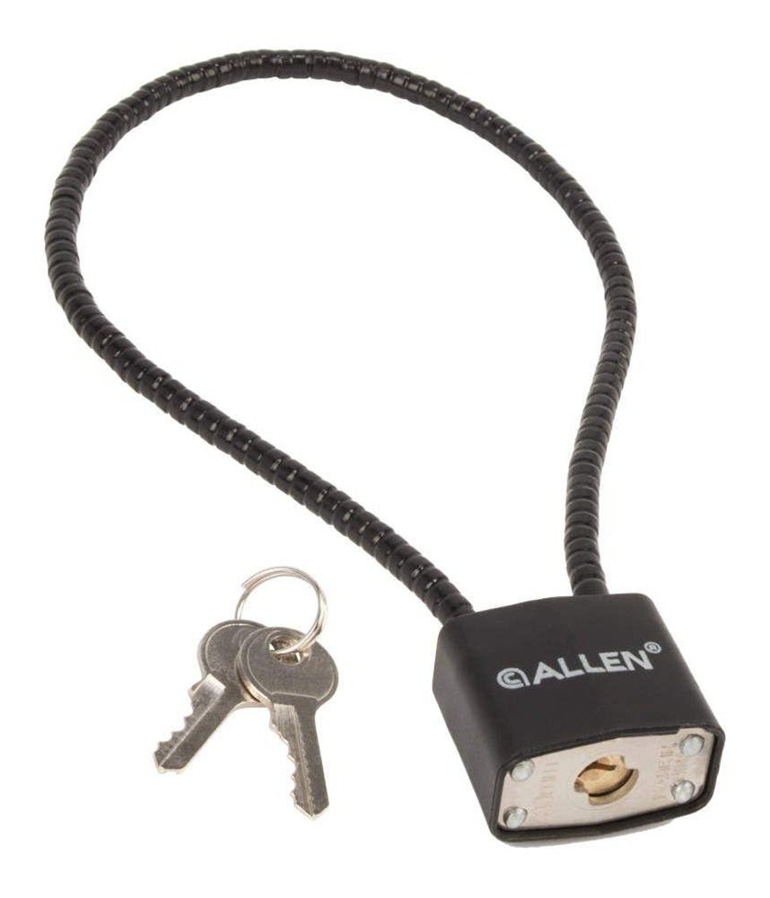 Allen 15414 Cable Gun Lock Open With Key Black Stainless Steel Firearm Fit view 6