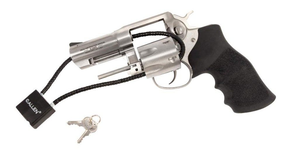 Allen 15414 Cable Gun Lock Open With Key Black Stainless Steel Firearm Fit view 7