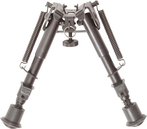 Allen 2207 Bozeman Rifle Bipod Black Aluminum w/Sling Swivel Stud Mount, Ru view 2