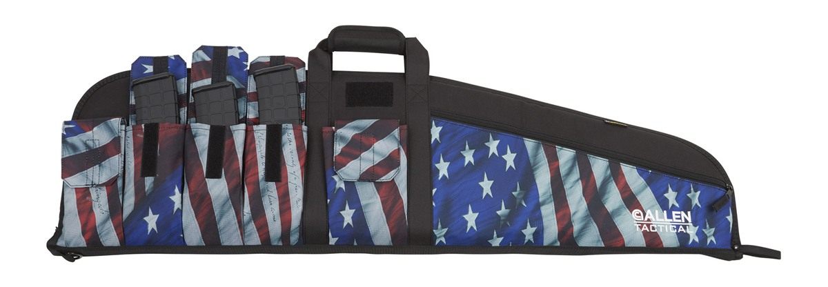 Allen 1062 Victory Tactical Rifle Case 42in Stars Stripes Endura w/Black Tr view 2