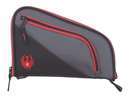Allen Ruger 27401 Tucson Handgun Case Black/Red/Gray Lockable Zippers view 2