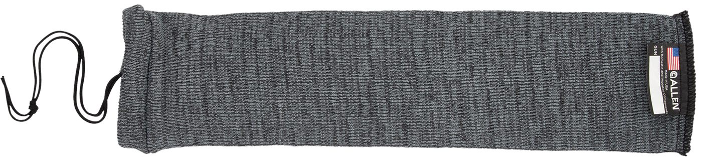 Allen 1314 Knit Handgun Sock Heather Gray, Silicone Treatment, Drawstring C