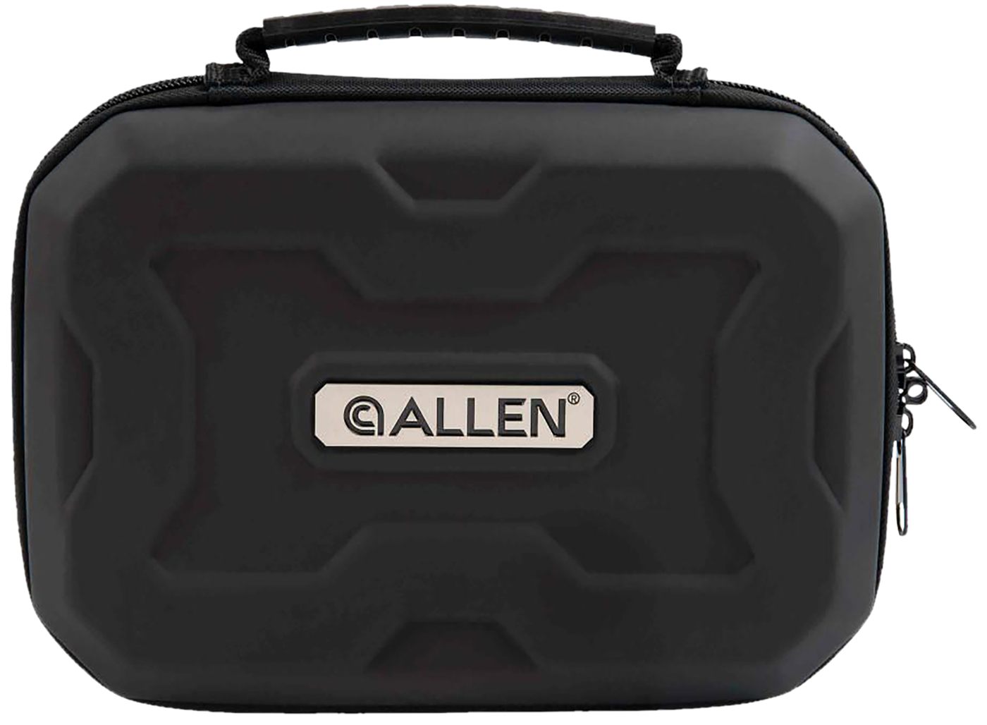 Allen 829 EXO Handgun Case Black Polymer, Molded Carry Handle, Egg Crate Fo