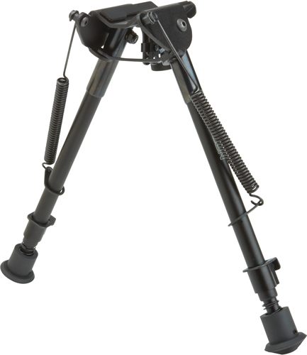 Allen 2188 Bozeman Rifle Bipod Black Aluminum w/Sling Swivel Mount, Rubber view 2