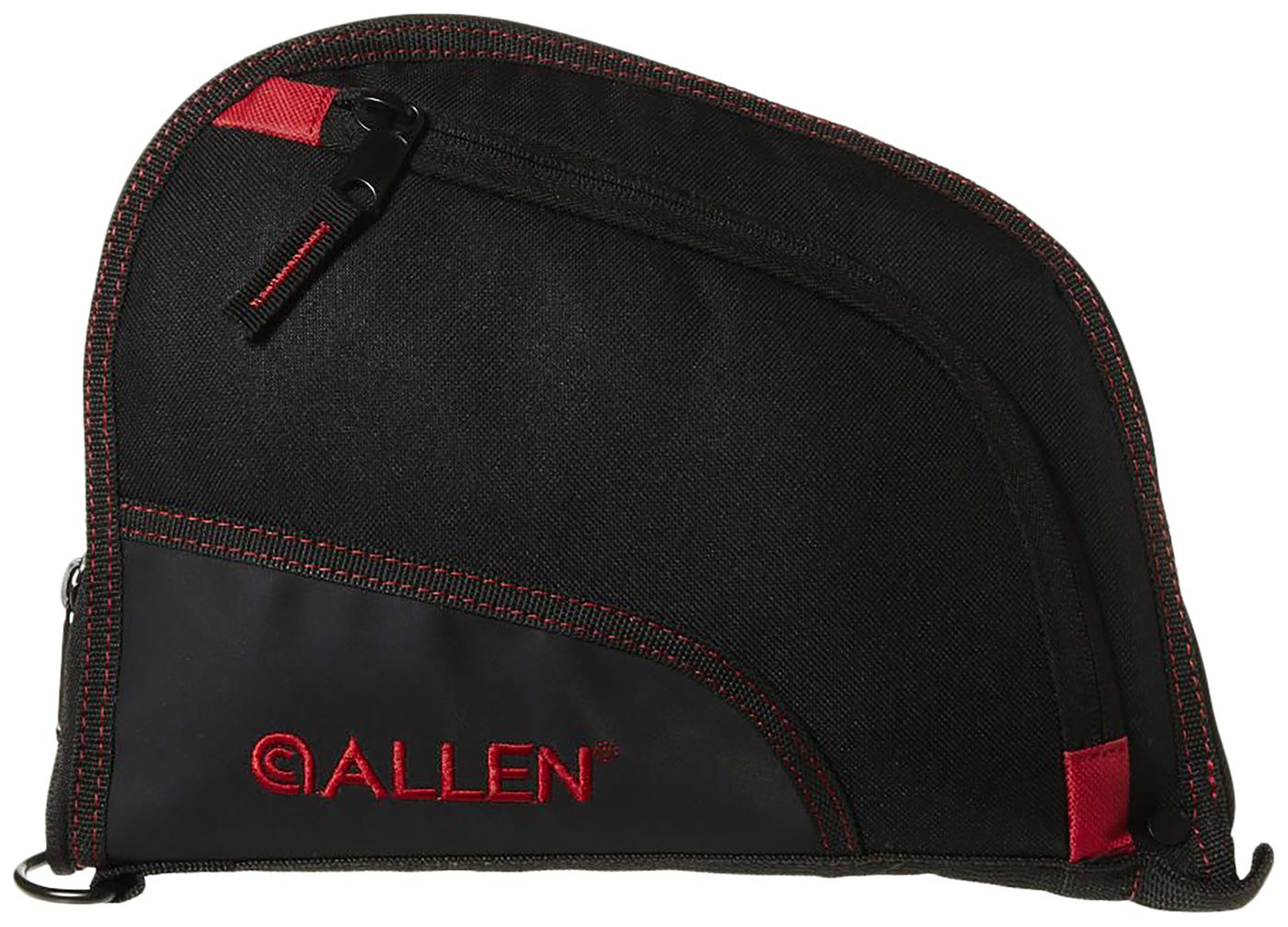 Allen 7738 Auto-Fit Handgun Case Black Endura w/Red Trim, Foam Padding, Kni