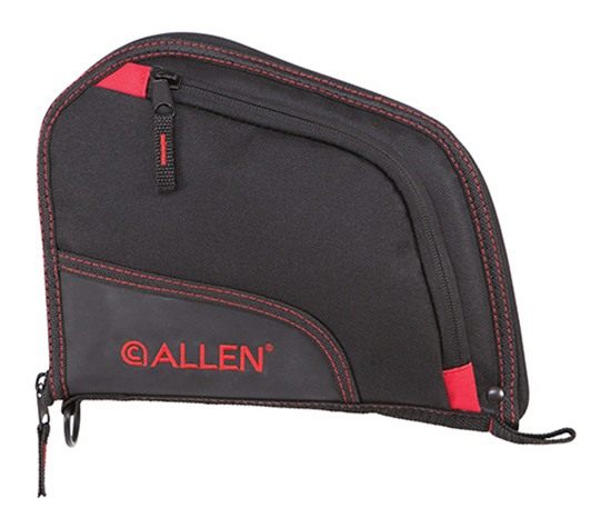 Allen 7738 Auto-Fit Handgun Case Black Endura w/Red Trim, Foam Padding, Kni view 2