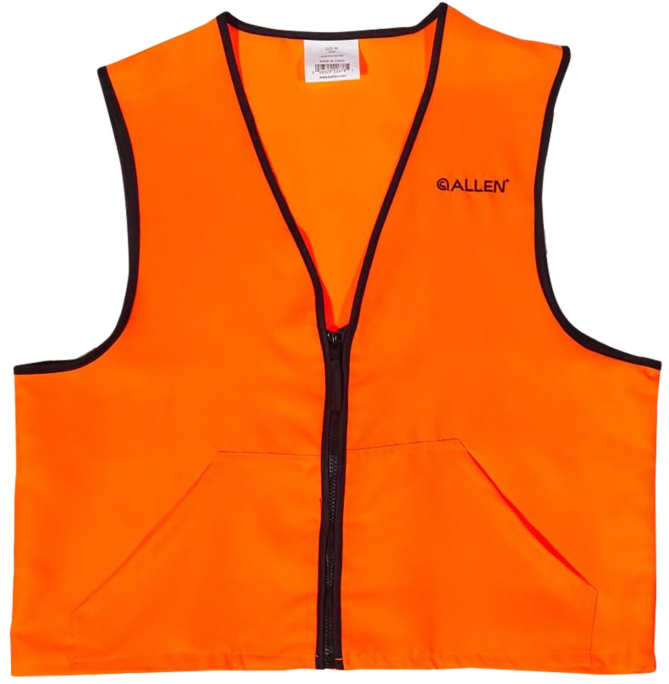 ALLEN DELUXE HUNTING VEST ORANGE MEDIUM 2 FRONT POCKETS