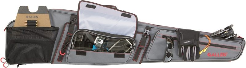 Allen 94948 Gear-Fit Dakota 48in Rifle Case Gray w/Red Accents, Padding Org view 5