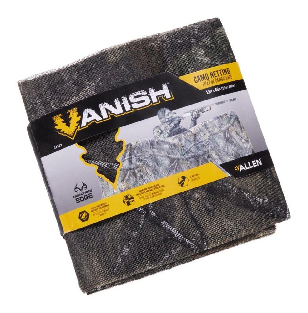 Allen Vanish Camo Netting for Ground Hunting Blinds 12'x56in Realtree Edge view 3