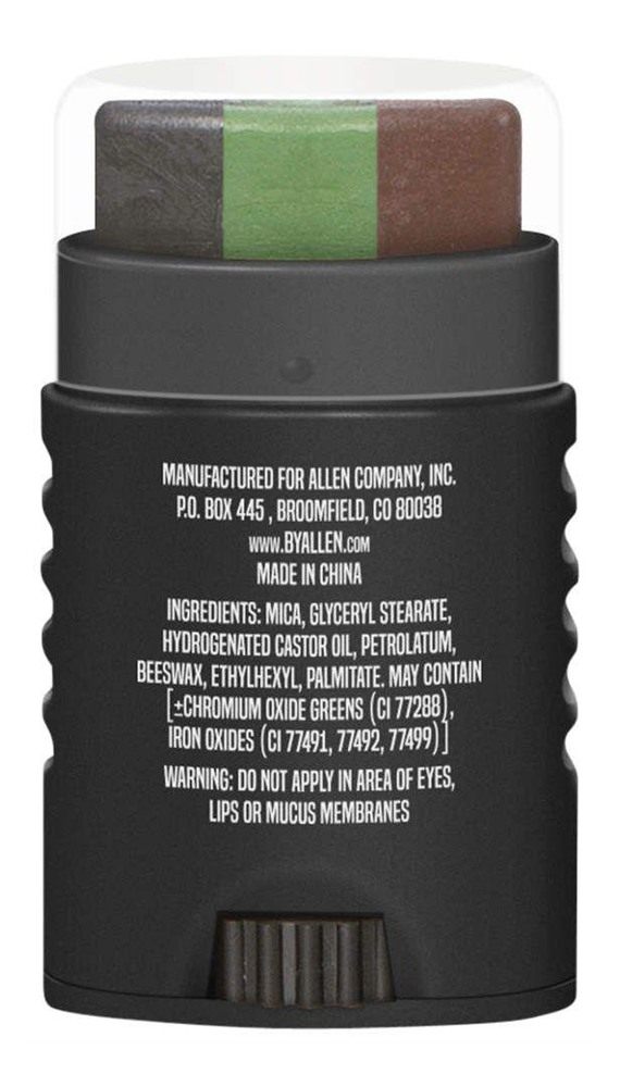 ALLEN (VANISH) CAMO FACE PAINT STICK BROWN/GREEN/BLACK