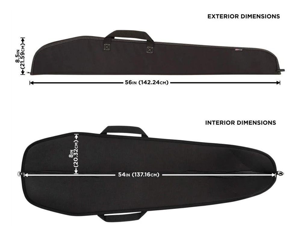 Allen 60254 Durango Shotgun Case Black Endura 54in Long view 3