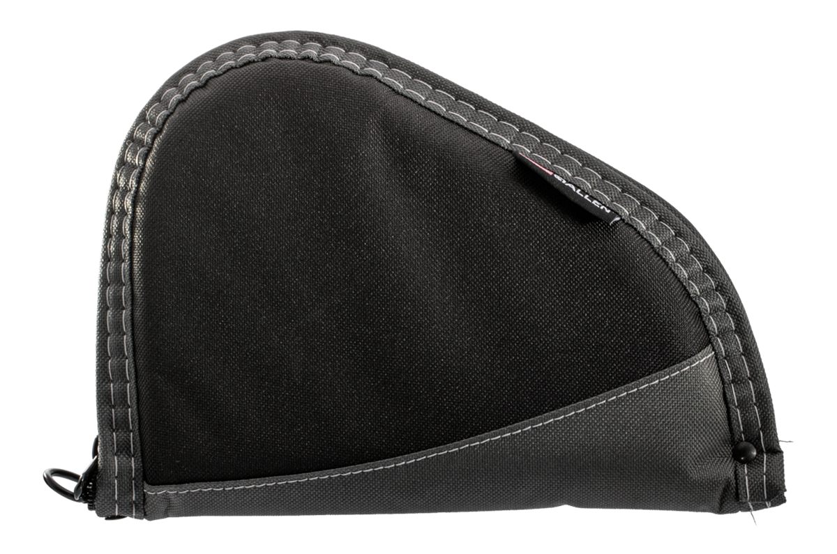 Allen 4448 Deluxe Handgun Case Black w/Gray Trim, Foam Padding, Non-Absorbe