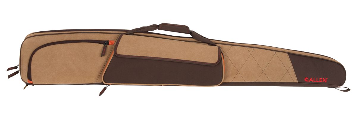 Allen 82152 Humbolt Shotgun Case Tan w/Brown Panels Trim Cotton/Endura 52in