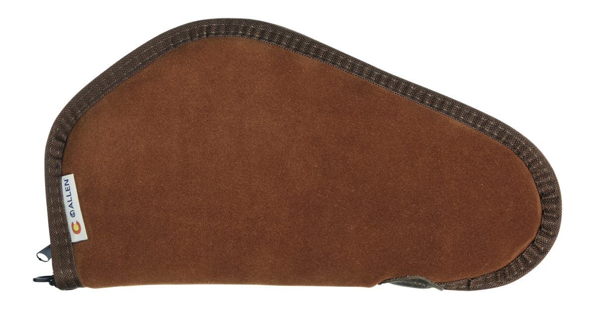 Allen Heritage Cases 8611 Handgun Brown Suede w/Black Trim, Faux Sherpa Lin