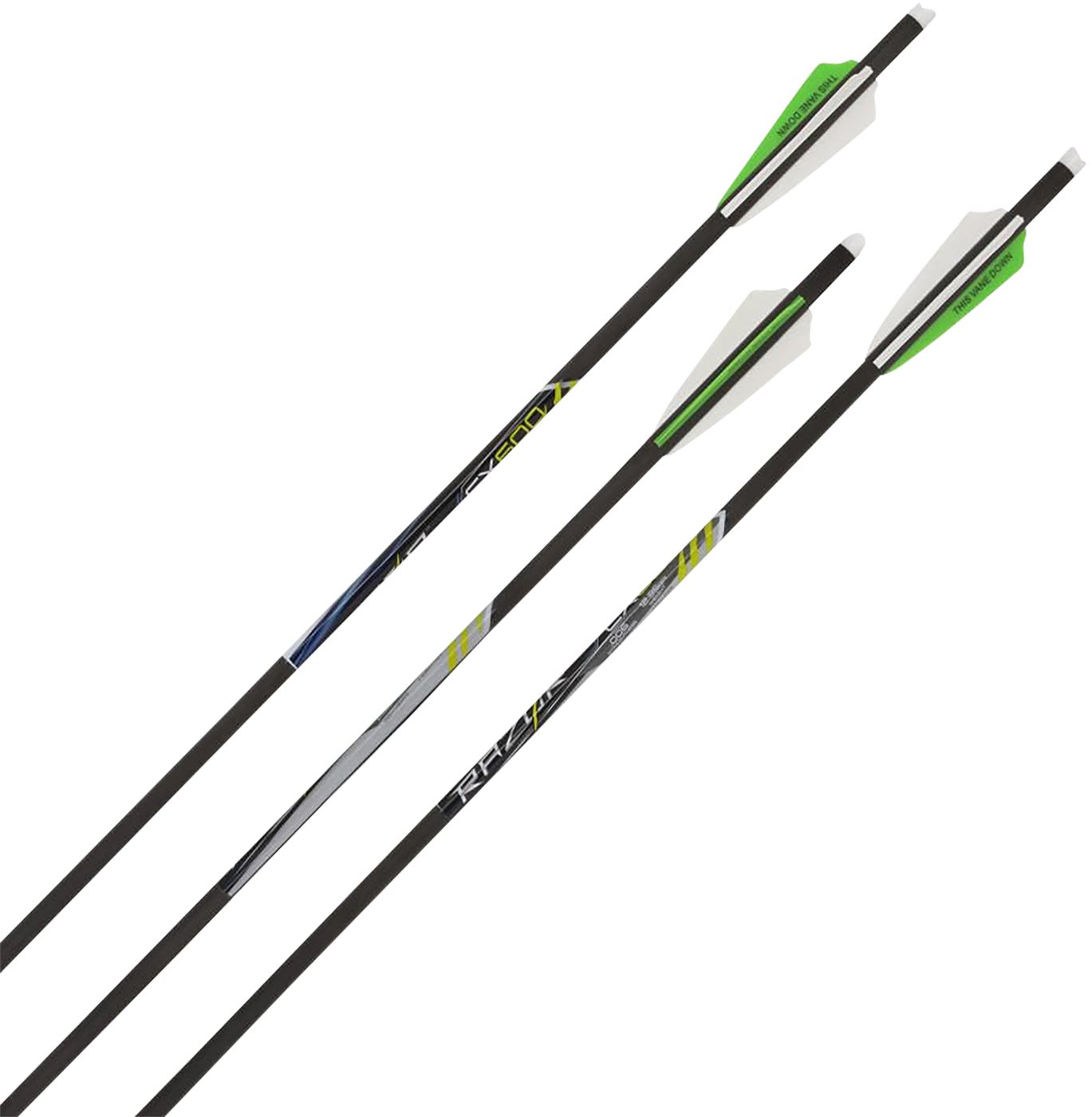 Allen 93120 CX600 Crossbow Bolts Black 20in Carbon Fiber 3 Pack