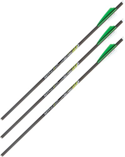 Allen 93120 CX600 Crossbow Bolts Black 20in Carbon Fiber 3 Pack view 2