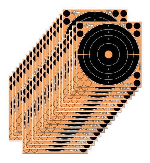 Allen EZ-Aim 15221 Splash Reactive Self-Adhesive Paper Black/Orange 8in Bul view 2