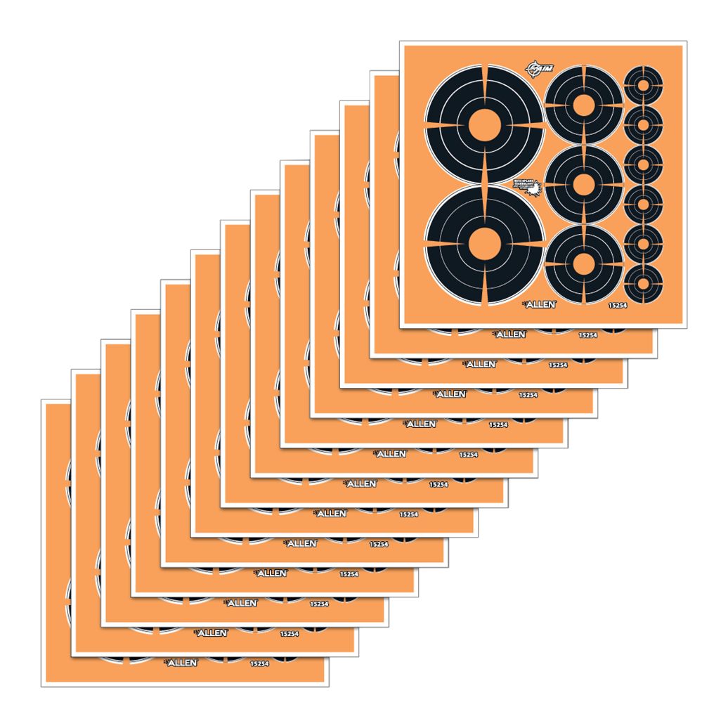 Allen EZ-Aim 15254 Splash Reactive Bullseye Variety Adhesive Pack 12