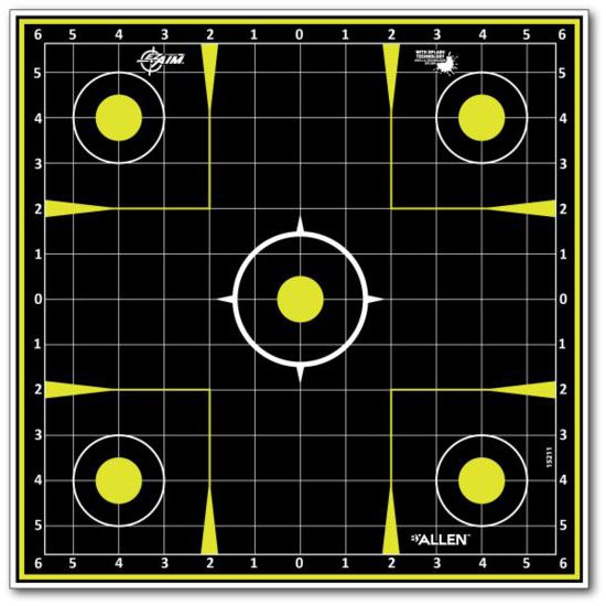 Allen EZ-Aim 15211 Splash Reactive Sight - In - Grid Non-Adhesive 12 Pack view 2