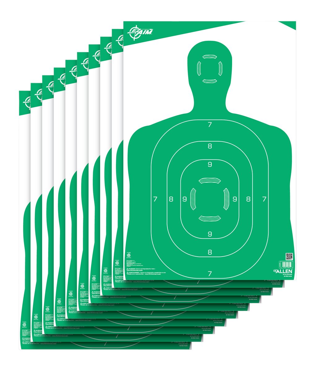 EZ-Aim 15204 Silhouette Green/White 12inx18in 10 Per Pack