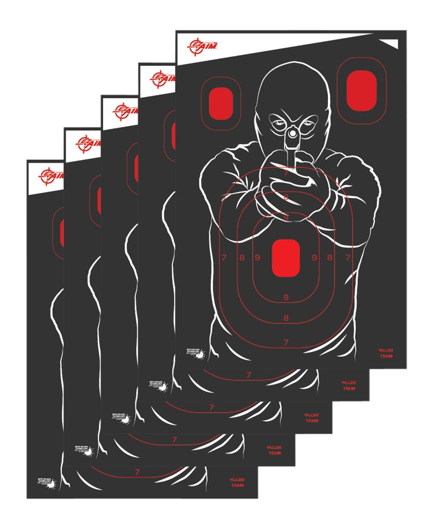 Allen EZ Aim Splash Non-Adhesive Bad Guy Target 12x18 - 5/ct