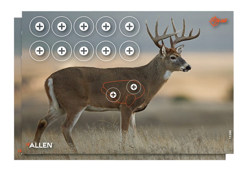 Allen EZ-Aim 15286 Whitetail Deer Paper Hanging 23in x 35in Multi-Color Inc