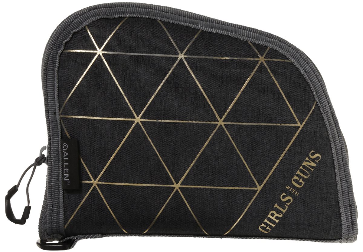 Allen Girls With Guns 908 Foiled 8in Long Heather Gray/Gold Holds Handgun