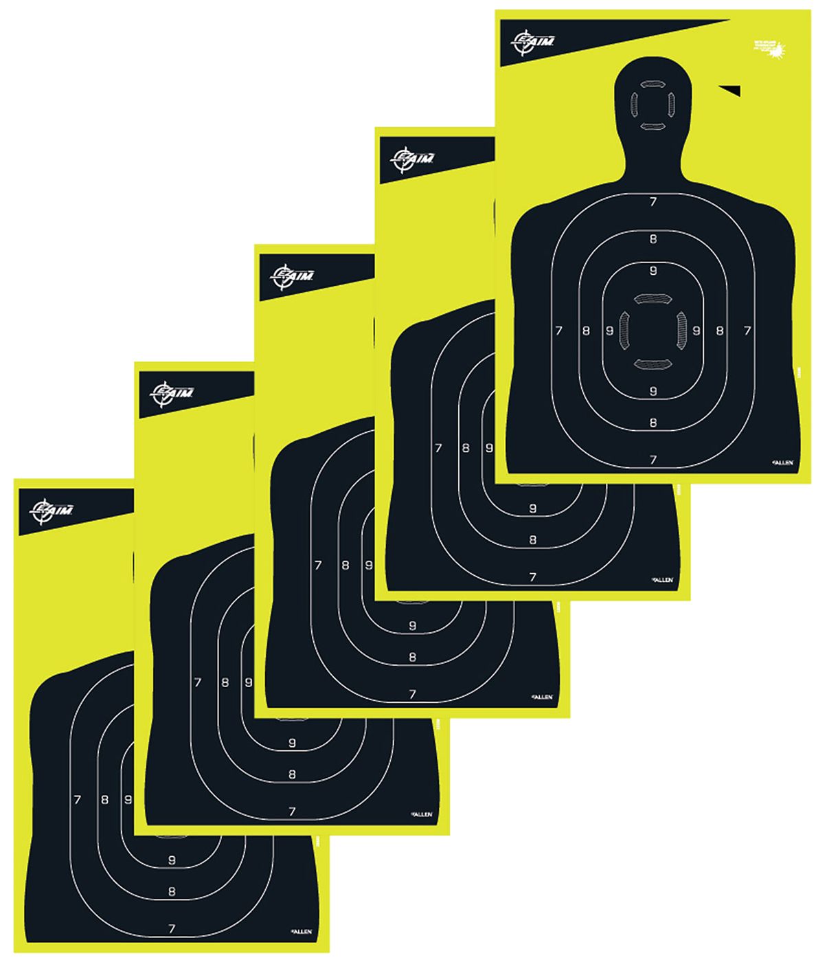 Allen EZ-Aim 15330 Splash Reactive Target Silhouette Paper Hanging 12in x 1