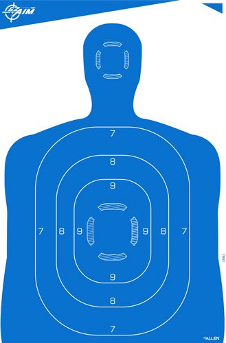 Allen EZ-Aim 15331 Silhouette Paper Hanging 23in x 35in Blue/White 4 Per Pa view 2