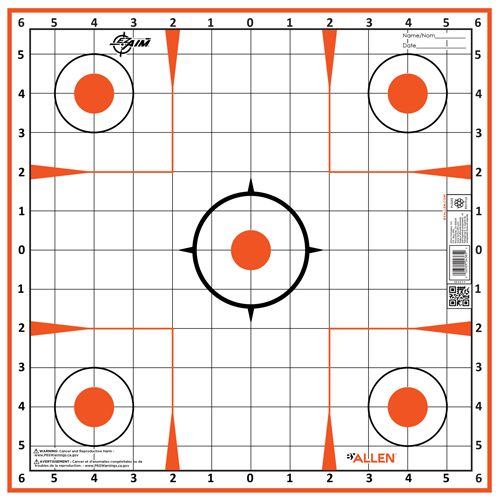 ALLEN EZ AIM PAPER TARGET 12X12 SIGHT-IN GRID (13 PACK) view 2