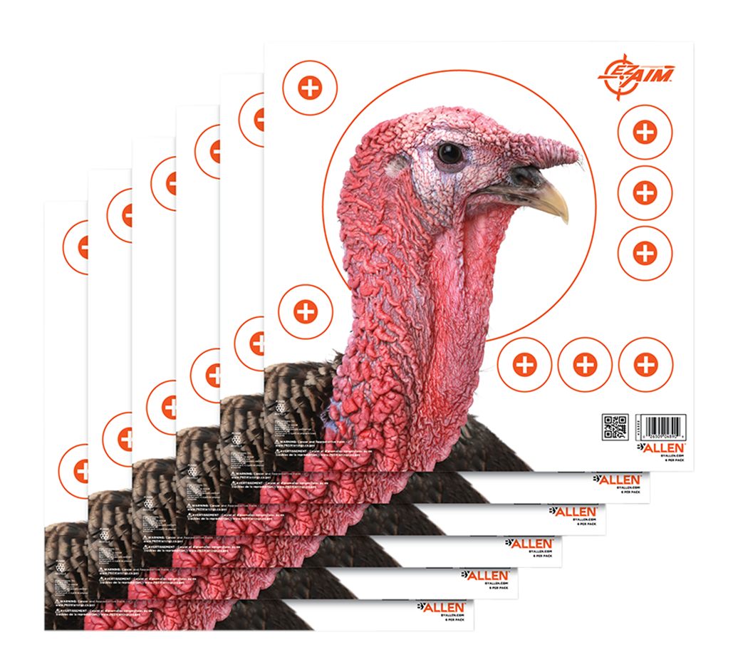 Allen EZ-Aim 15322 Four Color Turkey Hanging Paper Target, For Use With Sho