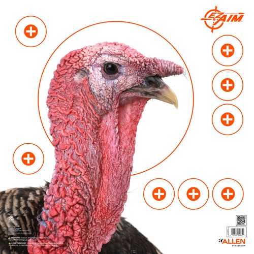 Allen EZ-Aim 15322 Four Color Turkey Hanging Paper Target, For Use With Sho view 2