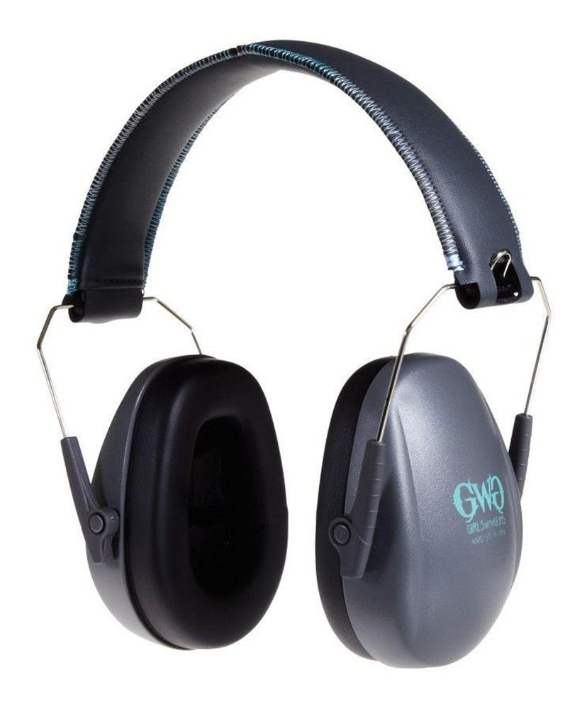 Allen Girls With Guns Assure Low-Profile Earmuffs Gray/Teal/Black NRR 23db