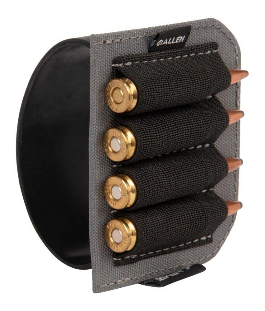 Allen 8208 Next Shot Rifle Cartridge Carrier Band Multi-Caliber Black Silic view 2
