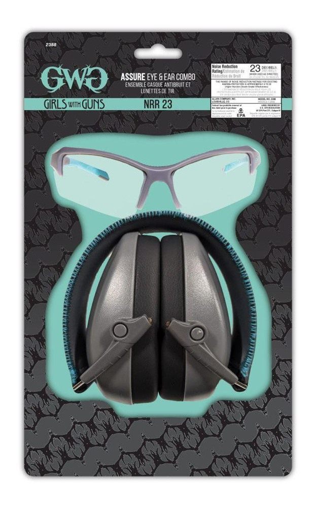 Allen Girls With Guns 2388 Assure Protective Safety Glasses Muff Combo Wome view 3