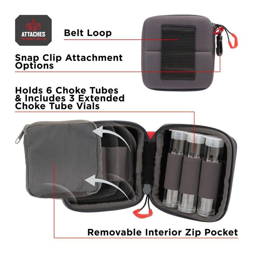 Allen Competitor Choke Tube Molded Case Grey with Extended Vials view 2