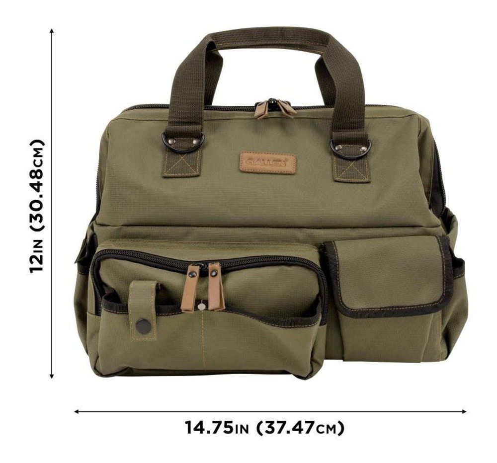 Allen Triumph Ripstop Range Bag with Handgun Mat Olive Green view 5