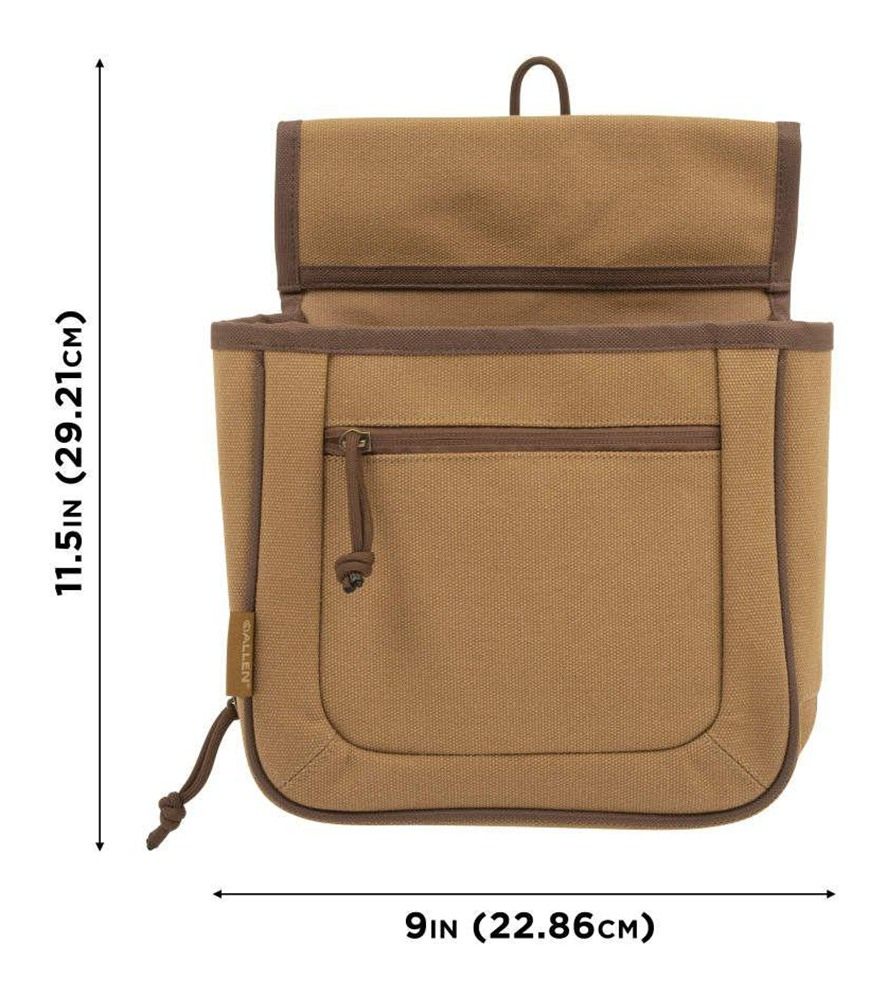 Allen 8332 Rival Double Compartment Shell Bag Tan Canvas Holds 2 Boxes of 2 view 4