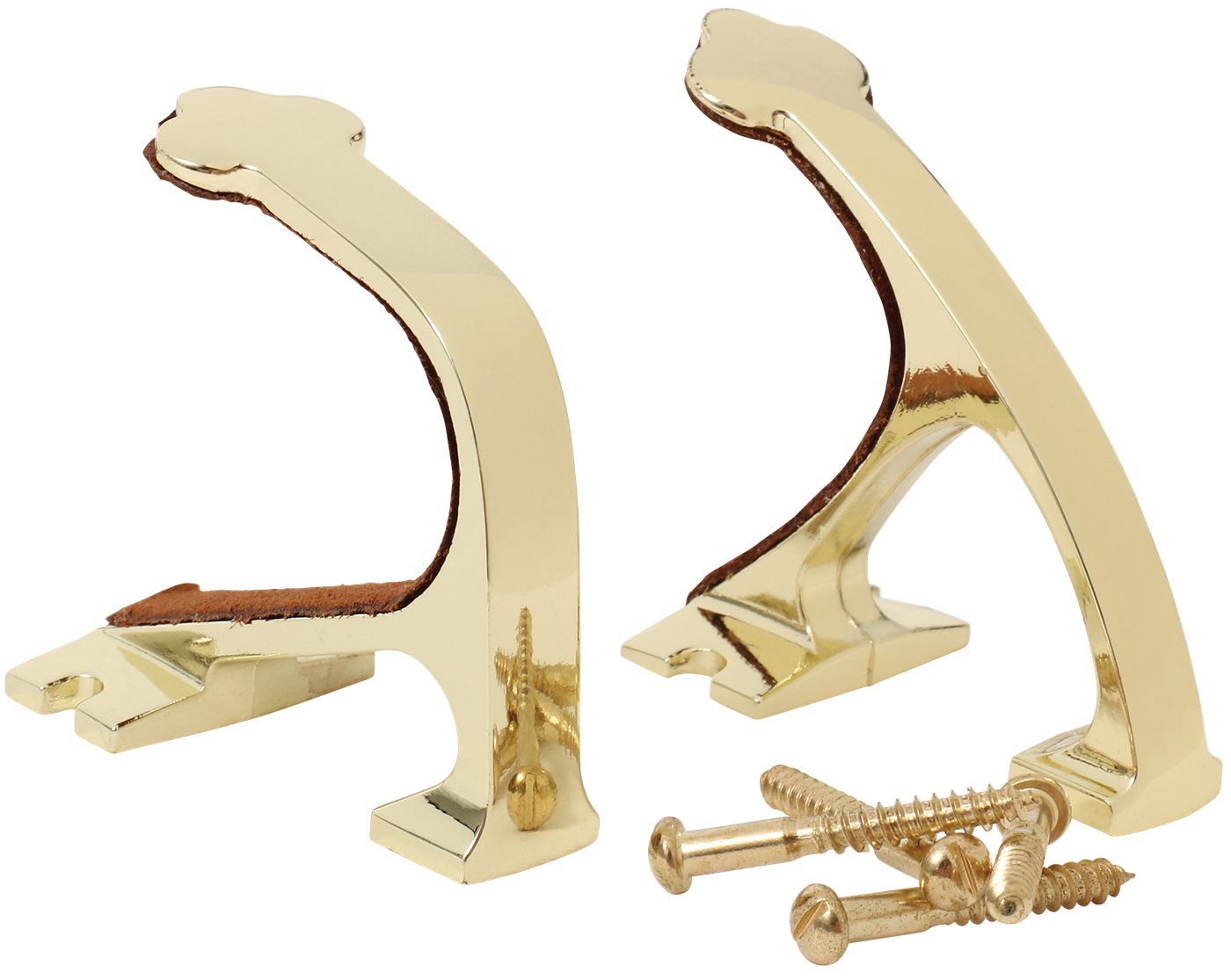 Allen Shotgun and Rifle Wall Mount Hooks Brass