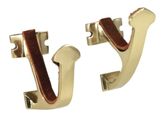 Allen Shotgun and Rifle Wall Mount Hooks Brass view 2
