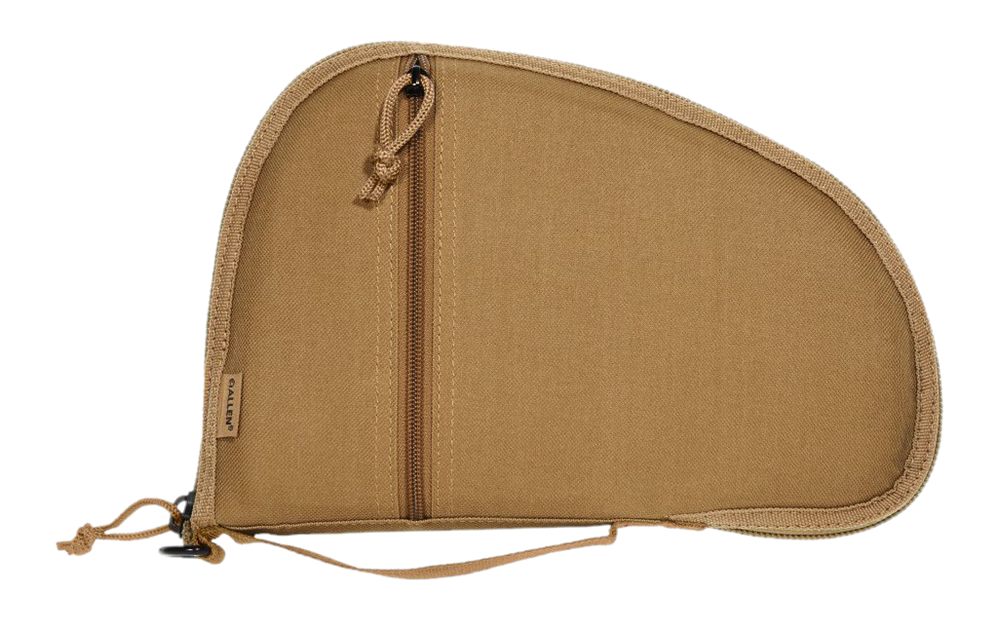 Allen 3614 Torrey Handgun Case Coyote Tan Polyester, Small Accessory Pocket