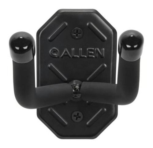 Allen Defender Double Hooks with Metal Mounting Plate Black
